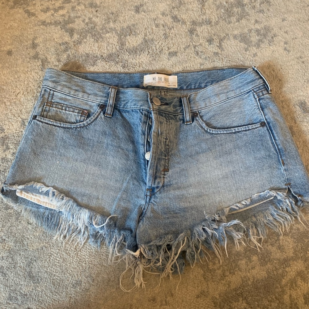 Free people denim shorts